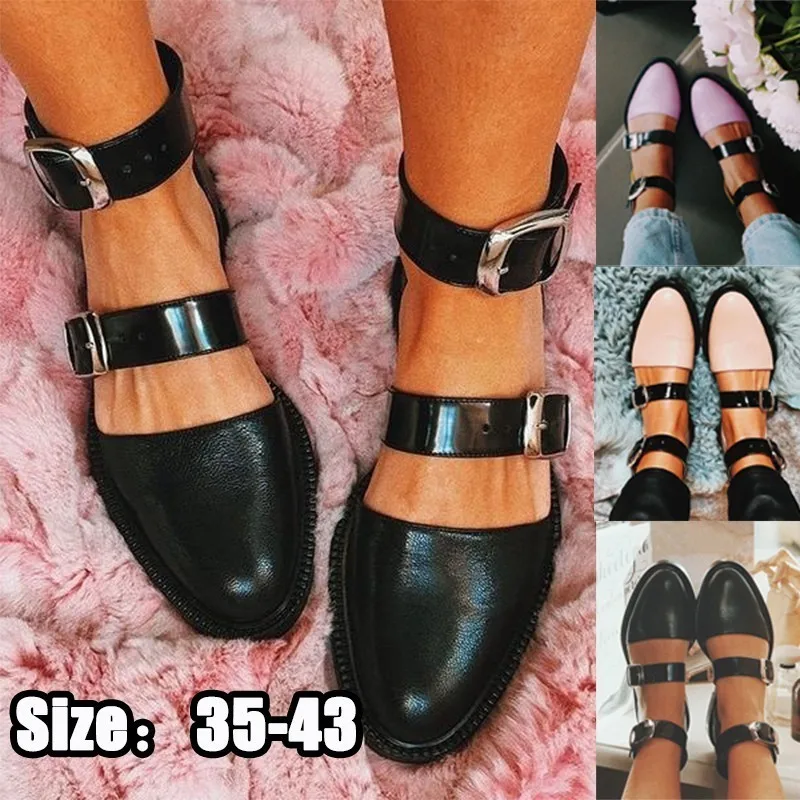 

Womens Fashion Flat Heel Round Toe Flats Cute Slip on Shoes Roman Beach Sandals Loafer Ankle Booties Gothic Lolita Flat Shoes