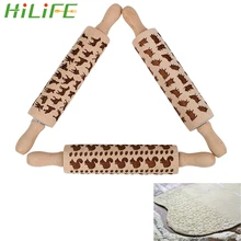 HILILFE Белка Собака свиной узор печенье тиснение деревянные инструменты для приготовления пищи гаджеты Скалка помадка торт тесто ролик