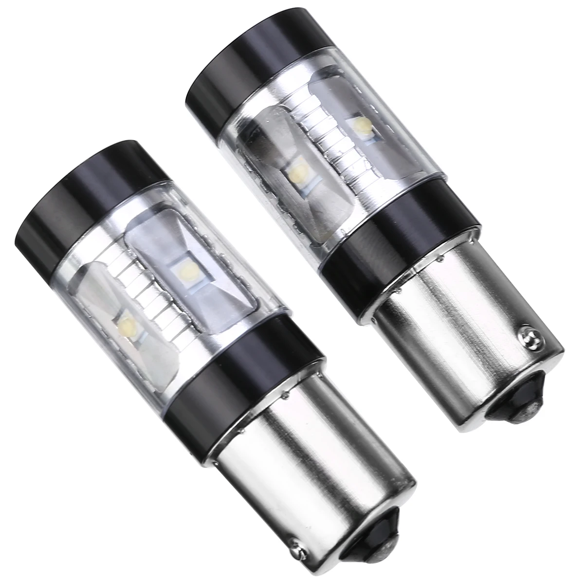 

1 Pair P21W LED 1156 BA15S White LED 650Lm Turn Signal Reverse Brake Light 12V 24V Automobiles Signal Lamp