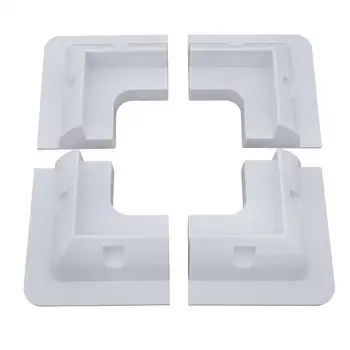 

RV Solar Panel Stand White Corner Mounting Bracket ABS Plastic For Marine Flat Roof Camping Caravan Motorhomes Yachts 4pcs/set