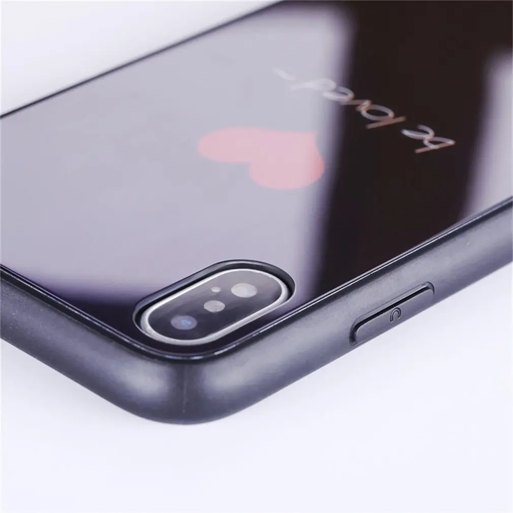 Love Pattern Aurora Glass Phone Case Cover Shell Cellphone Case Protection Man Woman Fashion Accessories,Mobile Phone