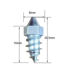 50pcs/lot Car Tire Spikes Anti-slip Studs Screw Carbon Steel Snow Ice Road for Winter(L:16/20.5cm x W: 8cm)