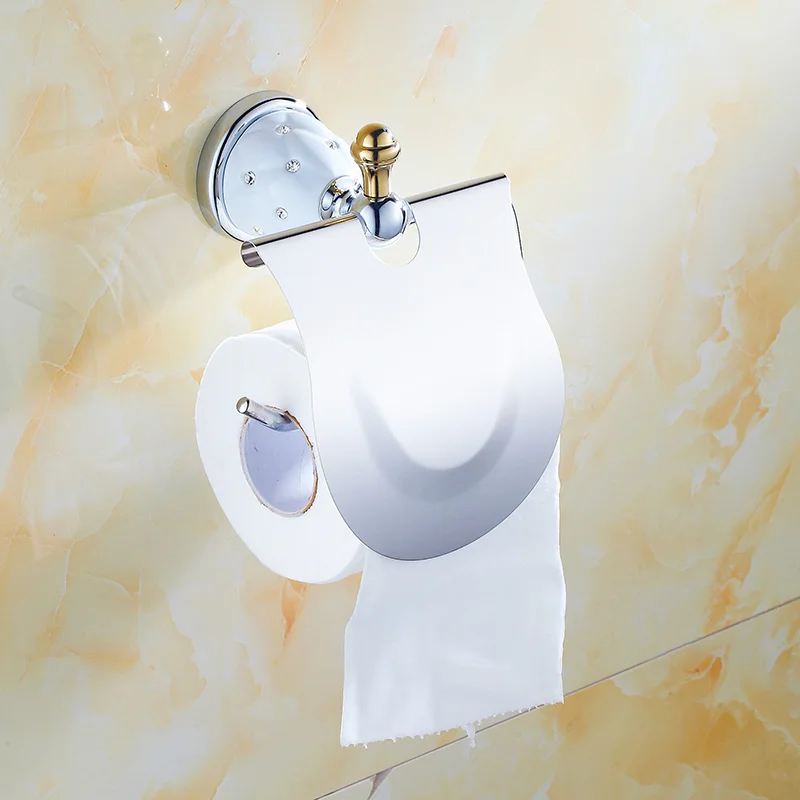 Европейские держатели для бумаги латунный золотой держатель рулона аксессуары