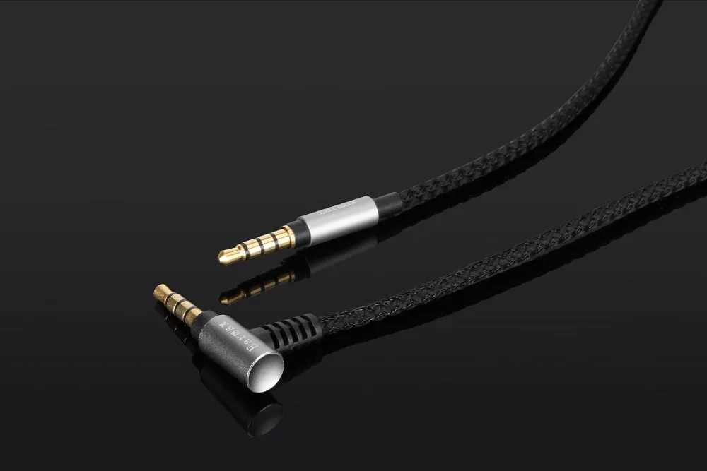 Replace Audio nylon Cable for SONY MDR 1000X 1000XM2 XM3 XM4 WH H800 WH H900N WH H910N XB900N XB700 headphones