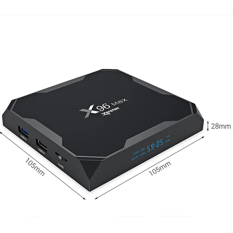 Zeroten X96 MAX ТВ коробка Android 8 1 S905XII 2 ГБ 4 Оперативная память 16 Гб/32 ГБ/64 Встроенная