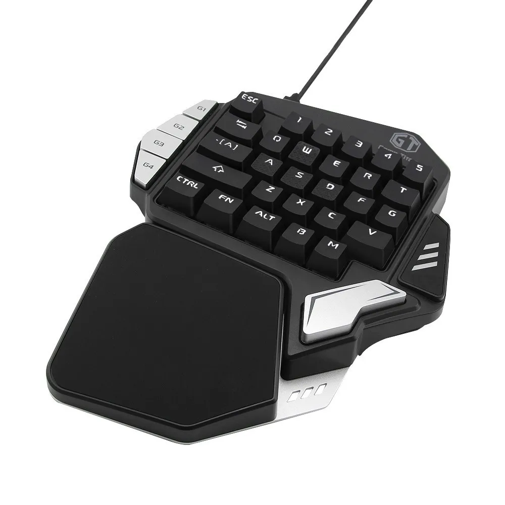 Delux T9X мини игровая клавиатура USB Проводная с одной механической клавиатурой RGB