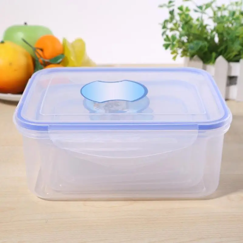Microwavable коробка для хранения продуктов Bento, фруктов, овощей, свежести, герметичный квадратный прозрачный Ланч-бокс для пикника, Кухонный Контейнер