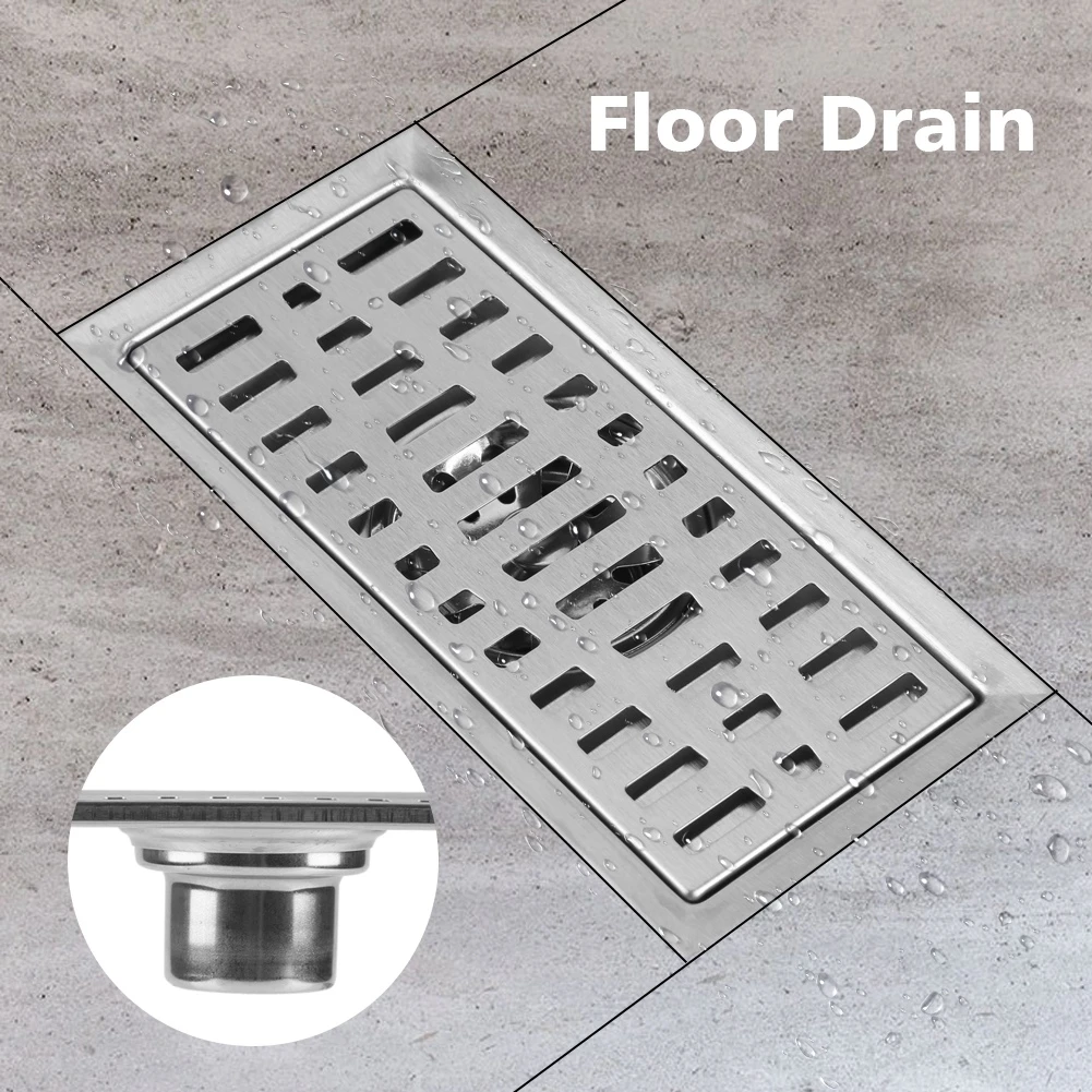 20x10 Cm Gi Panjang Lantai Drainer Stainless Baja Masukkan Floor Drain R Mandi Shower Dapur Limbah Parut Saringan Saluran Air Aliexpress 20x10 Cm Gi Panjang Lantai