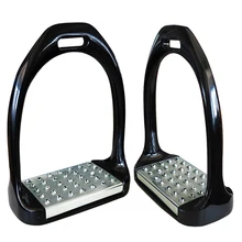 Алюминиевые стремя для верховой езды с противоскользящей подложкой из нержавеющей стали, тонкая литая английская скалолазаная алюминиевая стремя