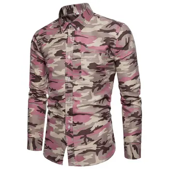 

US Luxury Stylish Men's Slim Fit Casual Shirts Long Sleeve Dress Shirts Tops