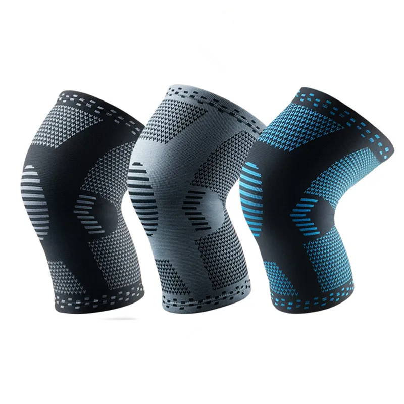 

1PCS 3D Weaving Compression Knee Sleeves Brace Basketball Tennis Hiking Cycling Knee Pads Support Protective Sports Kneepads