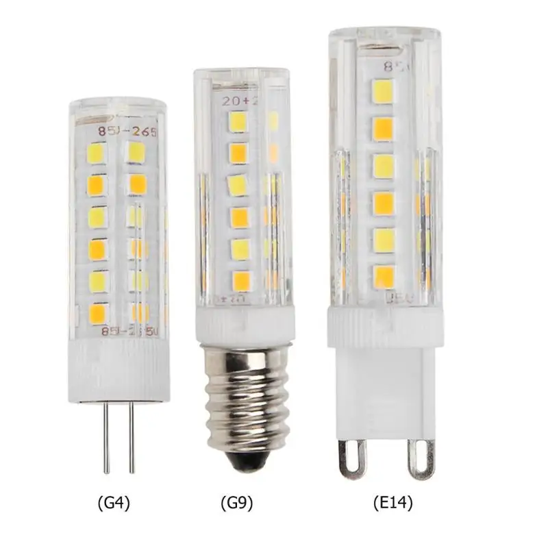 

G4/G9/E14 7W 52 SMD2835 led Light Bulb 220V-240V Replace Chandelier Halogen Lighting Corn Lamp Ceramic