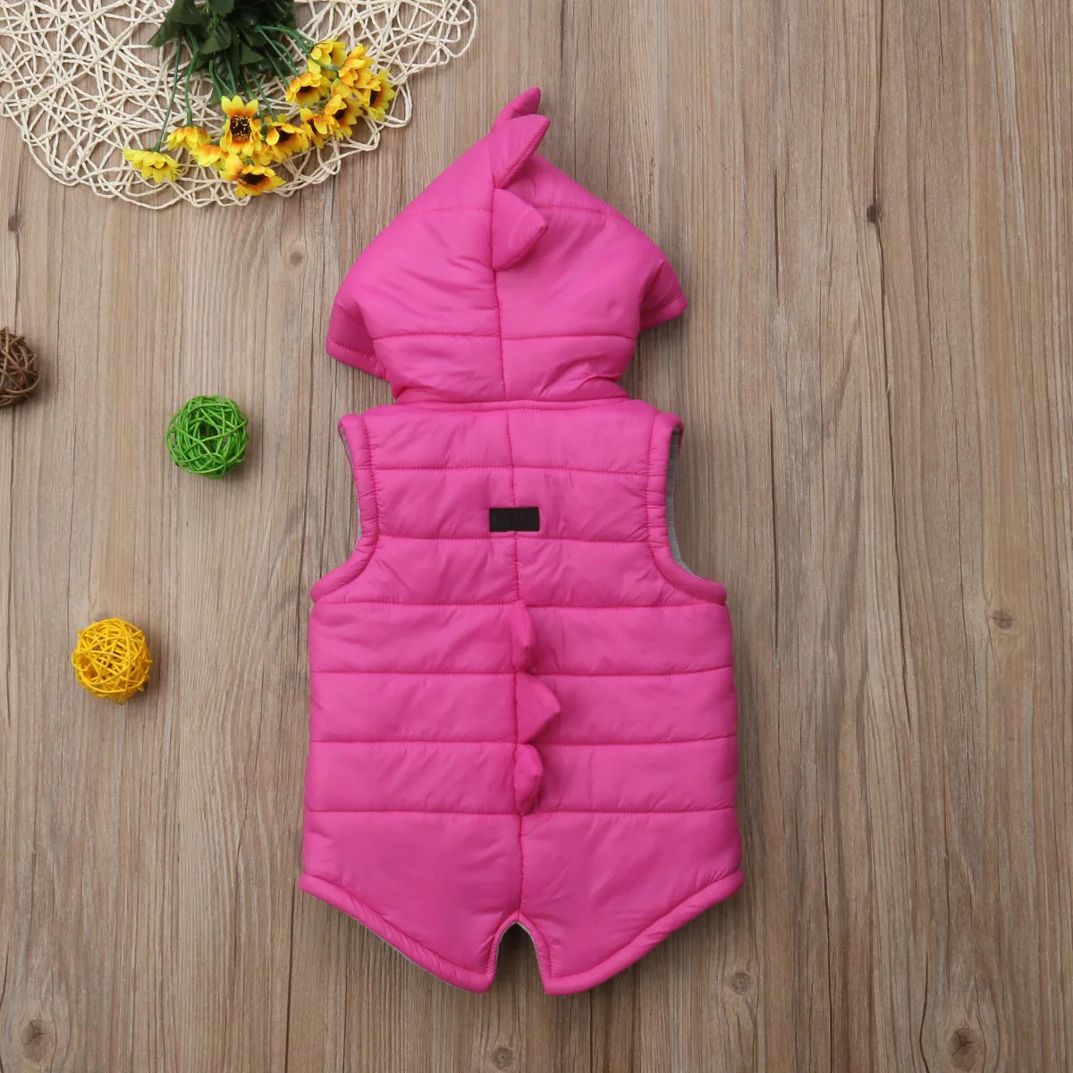 Kids Dinosaur Cotton Padded Vest 6M-5Y children vest