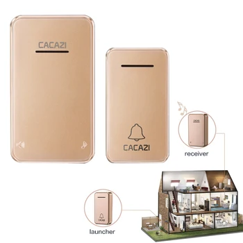 

Waterproof Door Bell Wireless Doorbell Newest LED AC 100-240V EU/US/UK Plug 200M Remote 48 Rings 6 Volume Door Chime Doorbell