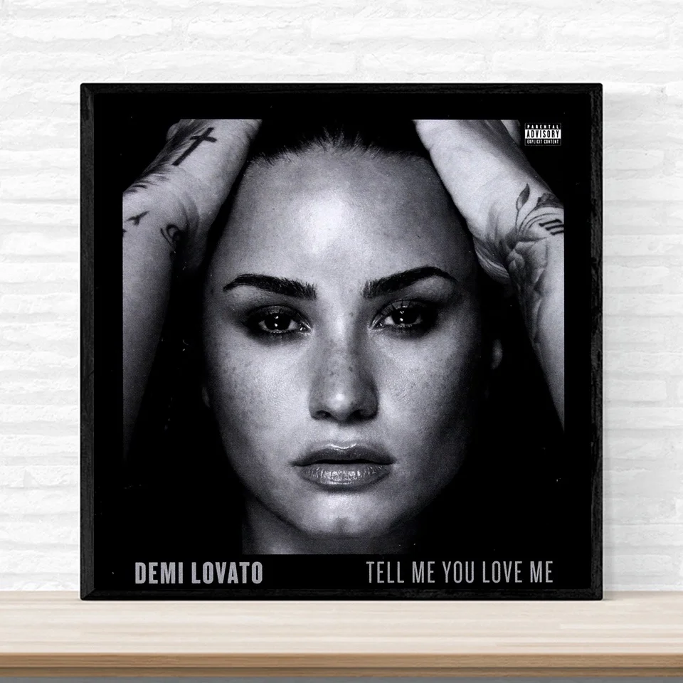 

Demi Lovato Tell Me You Love Me Poster 2017 Album Cover Poster Print on Canvas Home Decor Wall Art No Frame