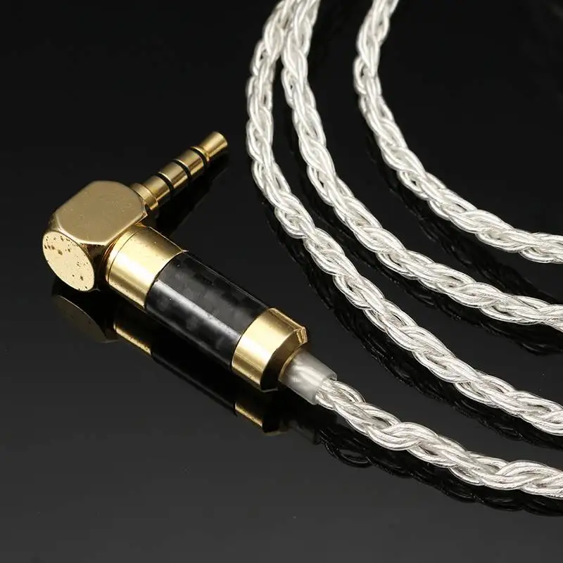 BGVP 5N 160 провод OCC посеребренный HiFi кабель MMCX IEM для наушников Сменный кабель для BGVP DX3s DMG DM6 для SE315