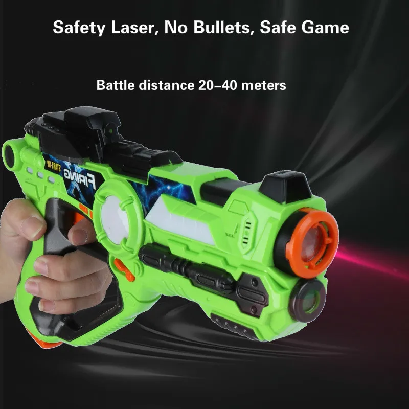 Детский игрушечный пистолет пластиковый реальный бой инфракрасный зондирующий лазерный тег родитель-ребенок Взаимодействие игра Электроника оружие пистолет