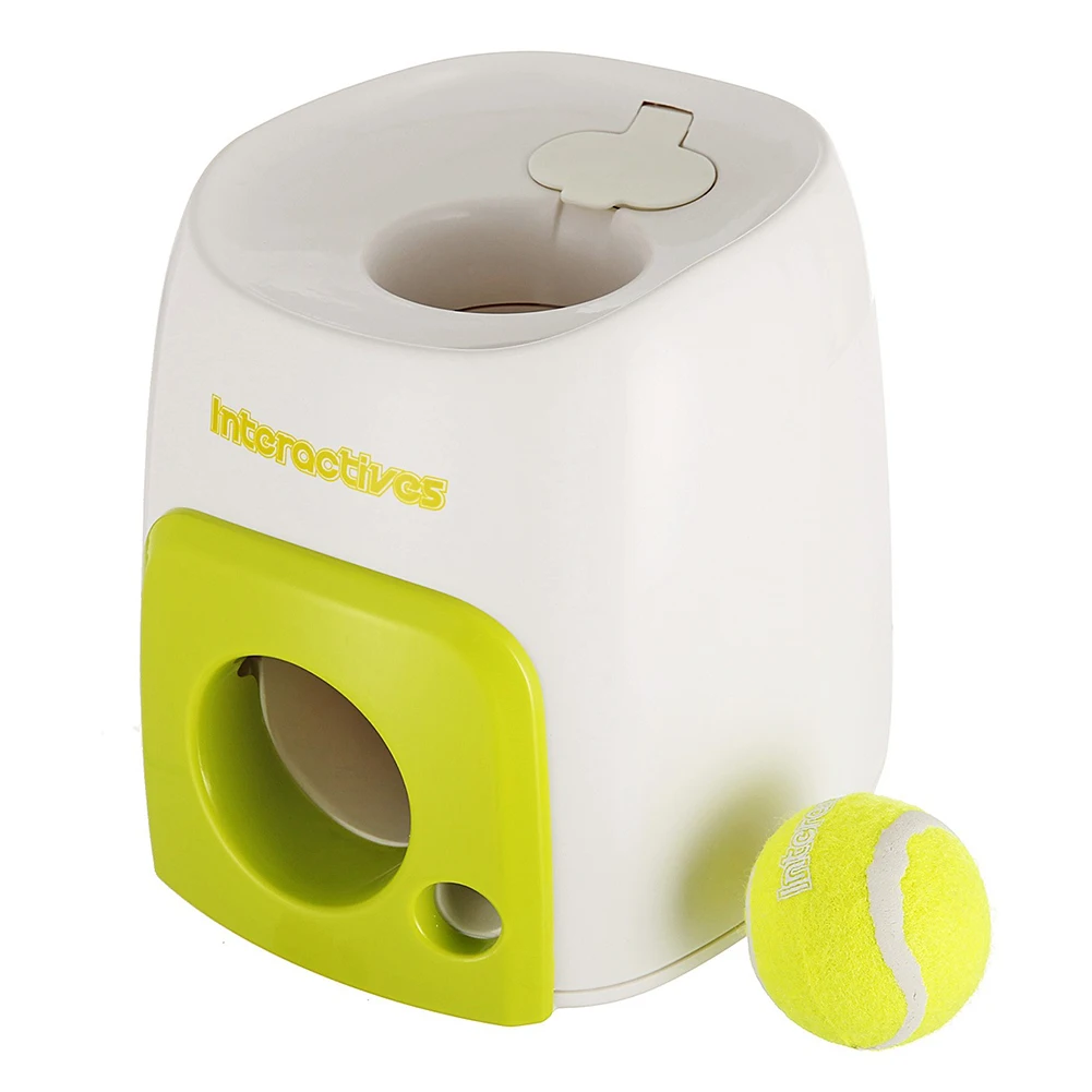 

Dog/Cat Pet Toys Interactive Fetch Ball Tennis Launcher Automatic Throwing machine Pet Ball Throw Device Emission With Ball