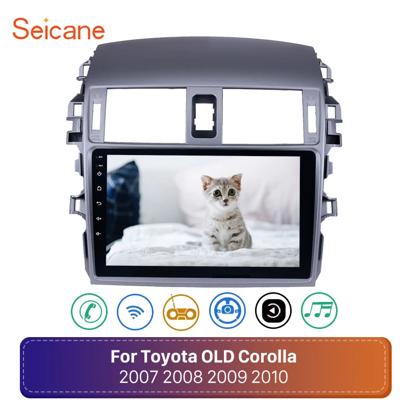 Автомагнитола Seicane мультимедийный проигрыватель 2din на Android 8 1 с Wi Fi для Toyota Corolla