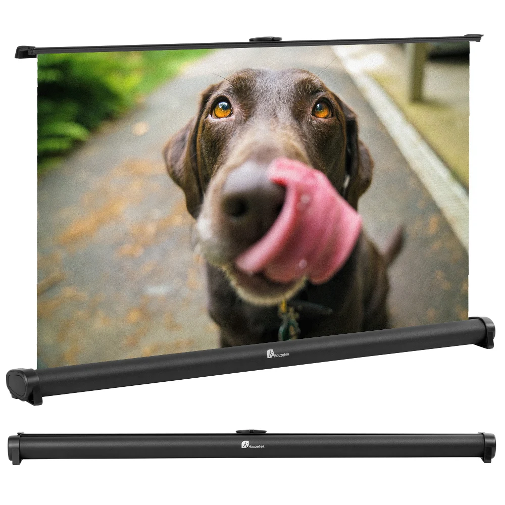 Houzetek 32 inch Portable Desk Screen Home Cinema