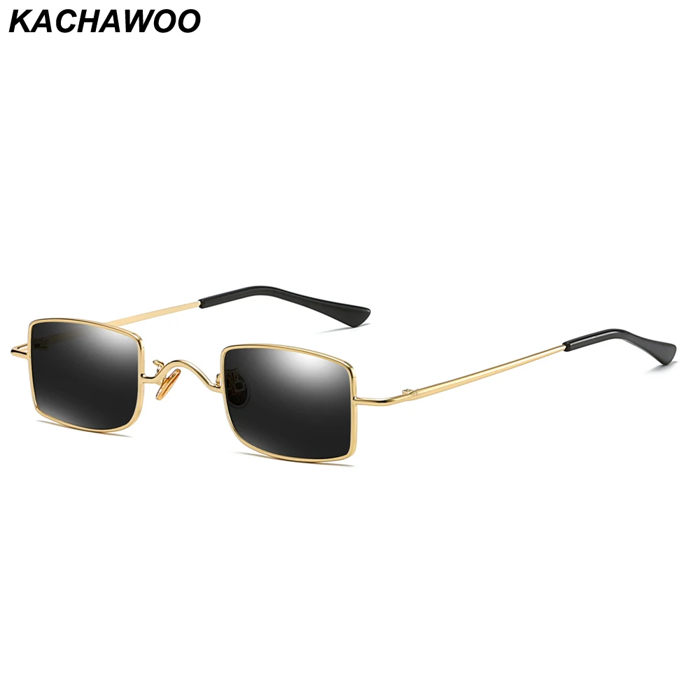 Мужские и женские прямоугольные очки Kachawoo маленькие солнцезащитные в