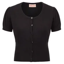 BP Женский вязаный свитер, элегантный короткий рукав, u-образный вырез, застежка на пуговицах, стрейчевый Укороченный кардиган, пальто, топы, трикотаж для девушек