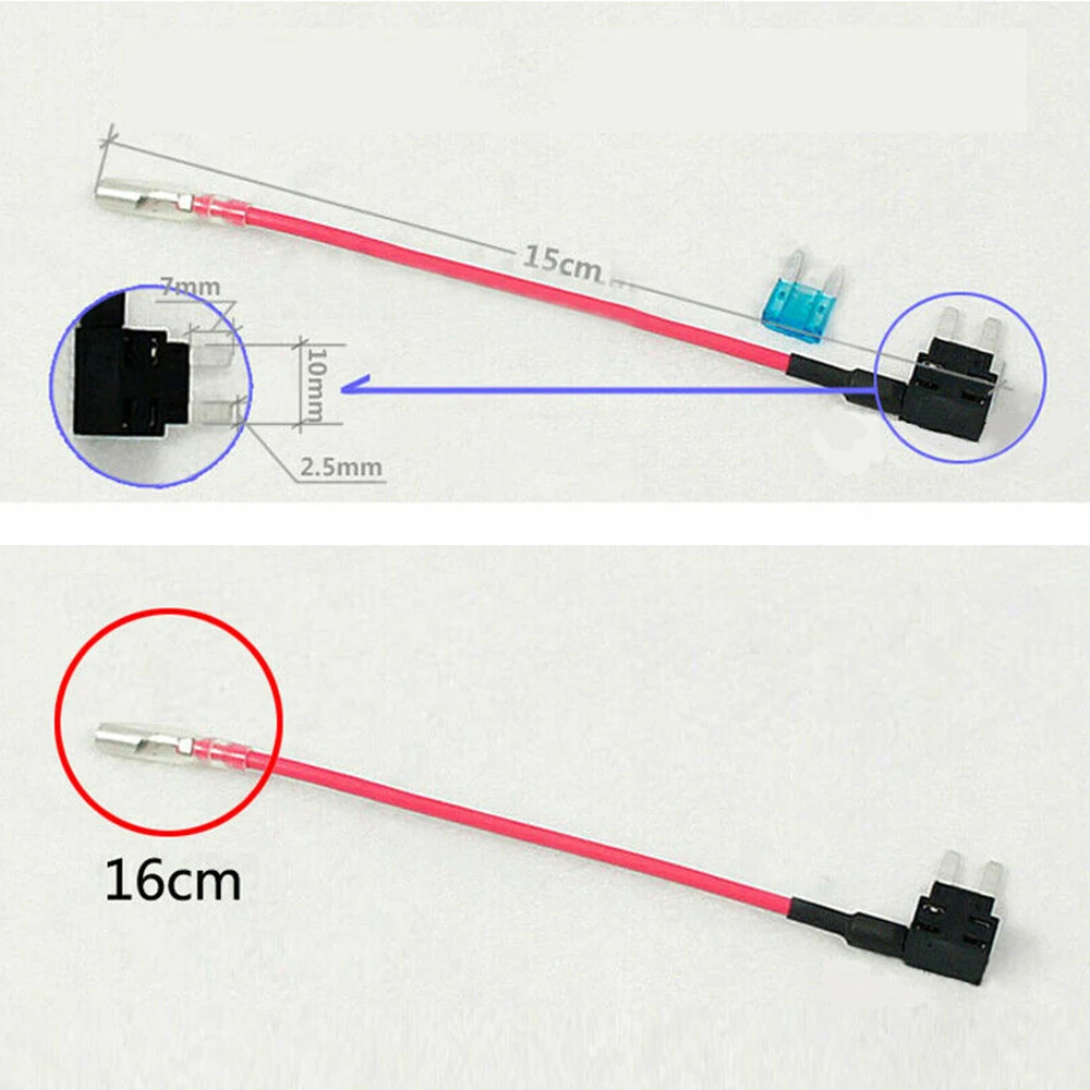 5 Pcs Automotive Mini 15A Car Fuse Box Holder Splitter Devices for RV Cars