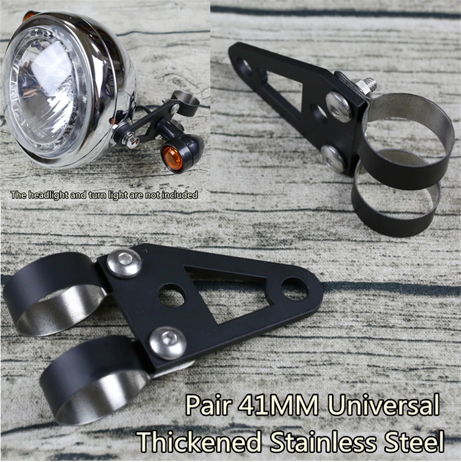 Universelle Motorrad-Scheinwerfer-Blinker-Halterung für 41 mm Gabelroh