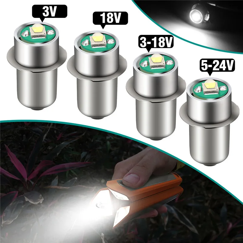 P13.5S 3W светодиодный обновленная лампа для фонарей 3V 18V DC3-18V/5-24 V светодиодный сменный фонарик