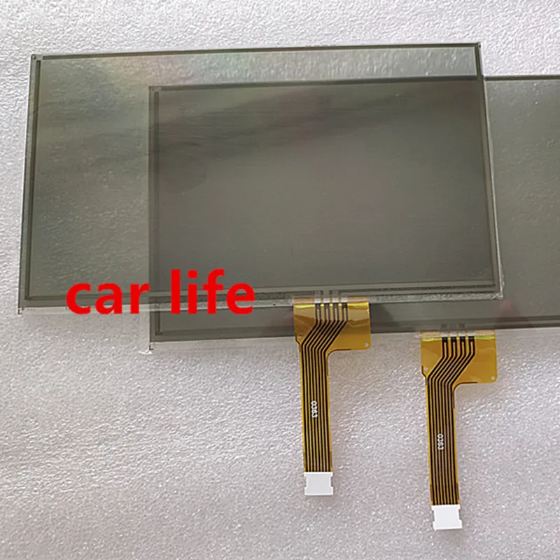

free shipping 2 pieces glass touch Screen panel Digitizer Lens panel for Journey car DVD player gps navigation LQ065T5GG64 LCD