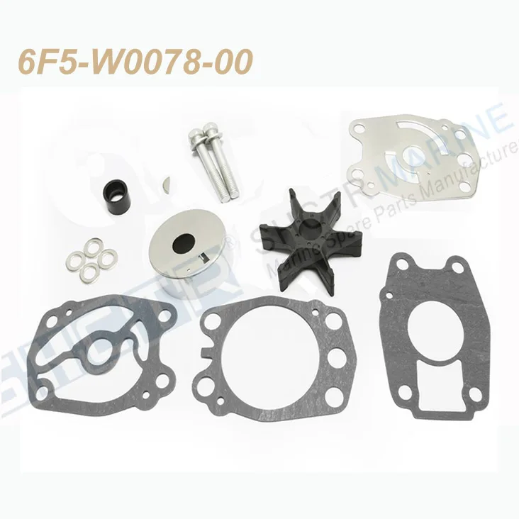 

SHCTR Water Pump & Impeller Kit for OEM 6F5-W0078-00,Sierra 18-3374,40HP