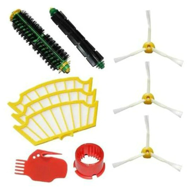 

Sweeper Accessories 5 Series Rubber Brush Mesh Triple-cornered Brush Cleaner Set Robot Accessories For Irobot Series 500/510/5