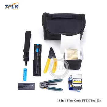 

FTTH Fiber Optic 11pcs/set Tool Kit FC-6S Fiber Cleaver -70~+10dBm Optical Power Meter 5km Laser pointe Wire stripper Other