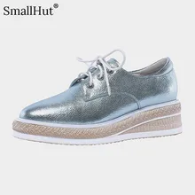 Women Flat Platform Genuine Leather Shoes Ladies Lace up Casual Shoes Fashion Women Blue Silver Square Toe Leather Flats E022 цена Women Flat Platform Genuine Leather Shoes Ladies Lace up Casual Shoes Fashion Women Blue Silver Square Toe Leather Flats E022 цены онлайн