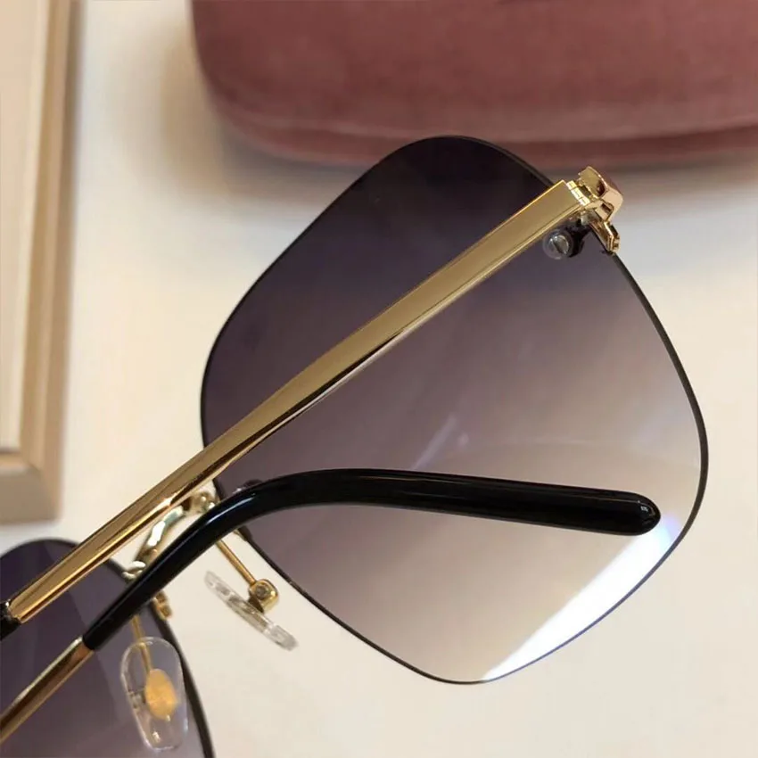 Frauen Lens Brille light Brown purple light Fashion Shades Luxus So Promi Gold amp; Marke Sonnenbrille Uv400 navy Randlose Designer Yellow Light Sams Gray dark Weibliche Blue Gradient X10fxUw