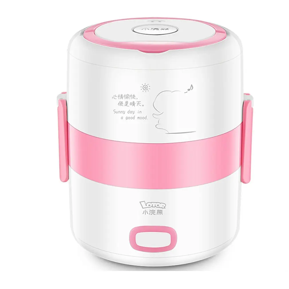 

HM-2018A Electric Cooking Lunch Box Insulation Heating Warmer Container Steaming Rice Double Stainless Steel Liner Heating