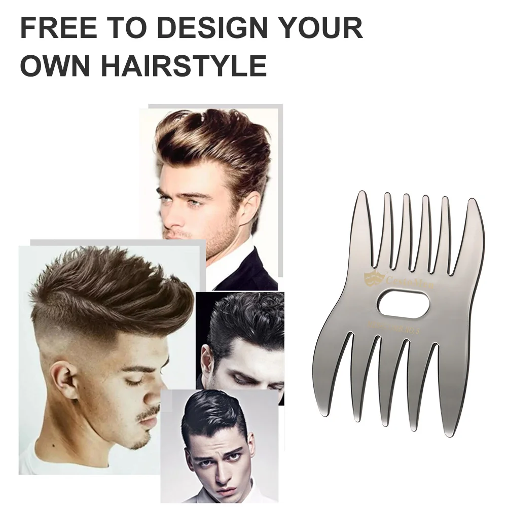 Hair Brush Double sided hairbrush Hair Comb Insert Afro Hair Pick Comb