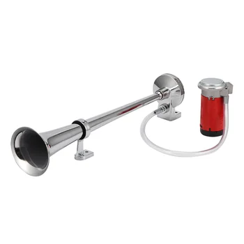 

150DB 12V Chrome Plated Zinc Long Tube Horn for Car Truck Boat Compressed Air Horn Speaker Loudspeaker