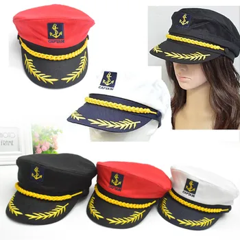 Yacht Captain Cap Party Role Play Skipper Sailor Caps Costume Unisex Adult Men Women Party Caps Fancy Dress Supplies 15