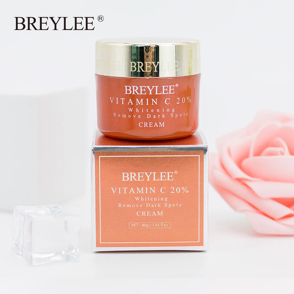 Крем для лица BREYLEE с витамином С отбеливающий крем 20% веснушек удаления темных