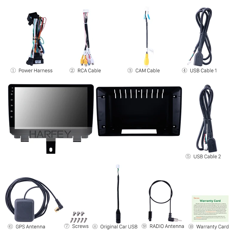 Top Harfey for AUDI Q3 2013-2017 Android 8.1 9" Bluetooth GPS Navi auto Radio support 3G WIFI Rearview DAB+ DVR Digital TV SWC OBD2 3