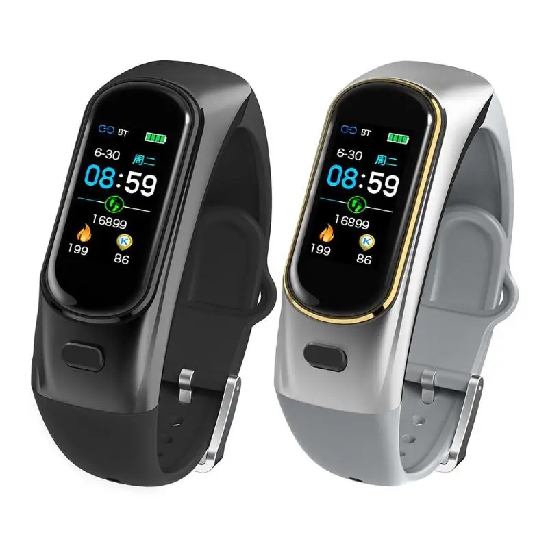 

Bluetooth H109 Color Headset Talk Smart Band Bracelet Heart Rate Monitor Sports Smart Watch Fitness Tracker Wristband