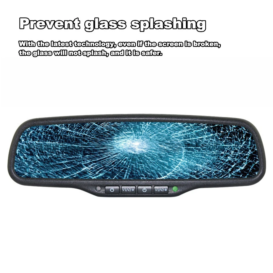 Универсальный 4 3 дюймовый цифровой TFT lcd двойной экран 4CH HD 800*480 антибликовое