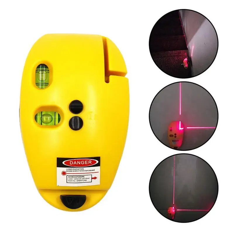 

Laser Mouse Level Meter Infrared Laser Lever Meter Mouse Type 90 Degree Right-angle Level Marking Device