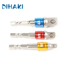 3 шт./компл. красочный Универсальный рукав с шестигранной головкой шатун с Сталь шестигранный переходник для отвертки набор Втулка с отверстиями для шариков шатун