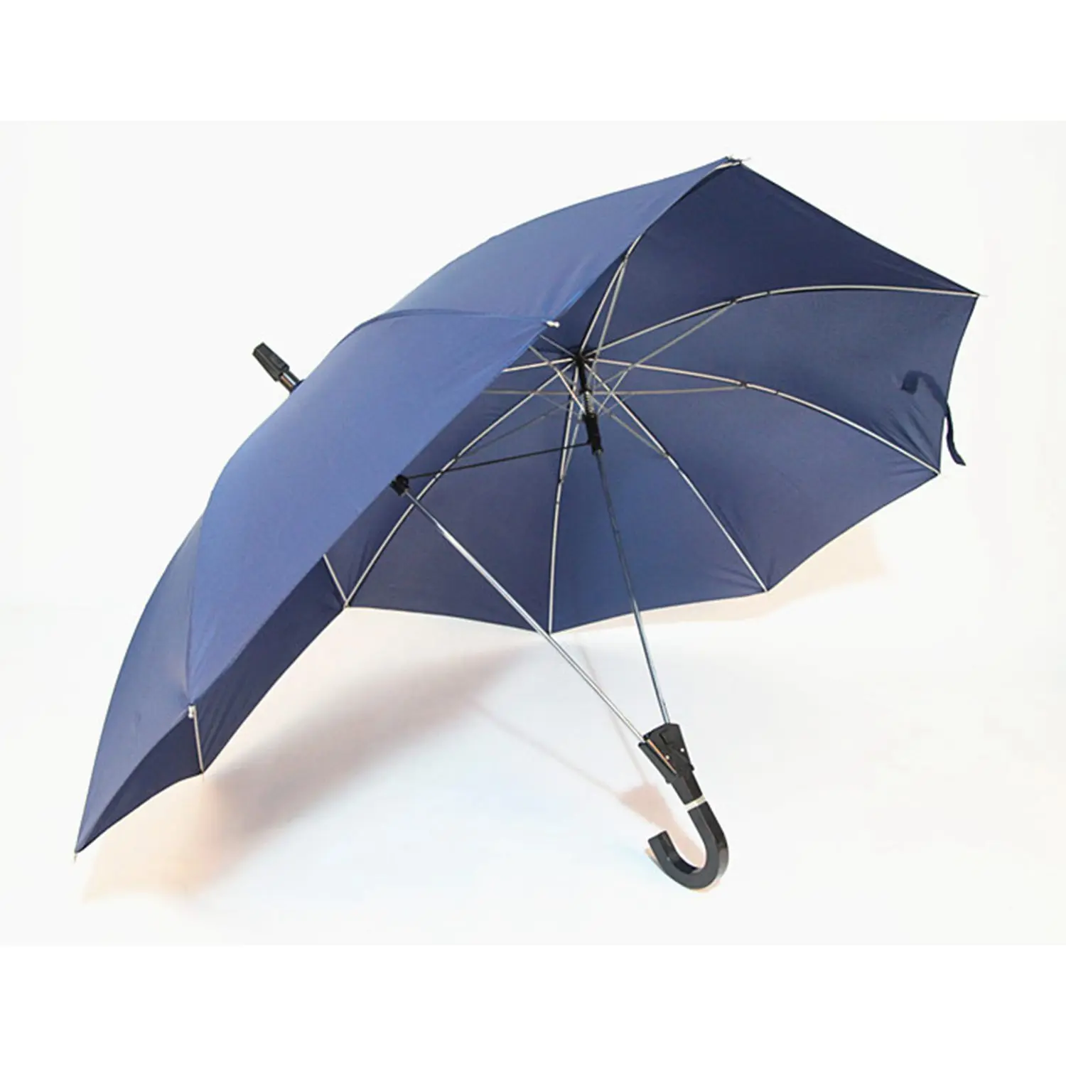 

Promotion! Fashion Creative two-pole couple umbrella pure color semi-automatic high-end business umbrella double top conjoined