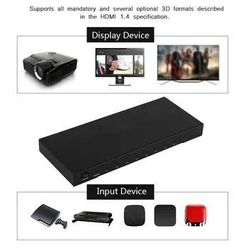 

HDMI1.4 Splitter Smart Switch Device 1x8 2160P30HZ alexa 1080P Full HD 4KX2K