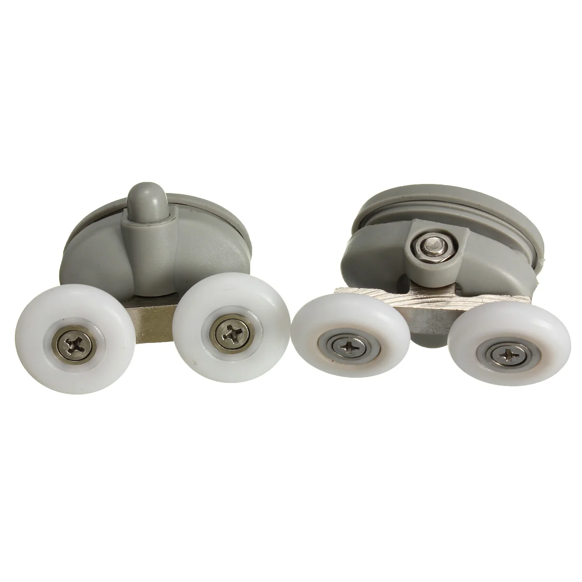 

Pair 23mm Twin Shower Glass Door Top & Bottom Rollers Runners Pulleys Wheels Bathroom Shower Door Rollers