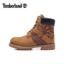 Оригинальные мужские уличные ботильоны TIMBERLAND премиум-класса с рисунком дерева; мужская повседневная обувь из натуральной кожи; Цвет пшеничный, желтый; размеры 40-45