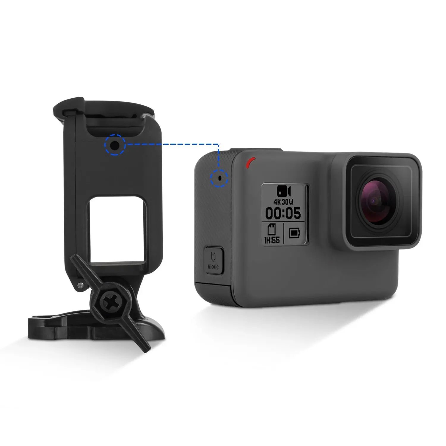 Камера защитный чехол действие рамка GoPro Крепление для HERO 2018 6 5 черный